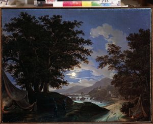Stage Design for the Opera Ruslan and Lyudmila by M. Glinka by Andreas Leonhard Roller