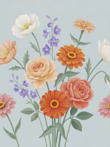 Colorful Garden Blooms by Andreas Magnusson