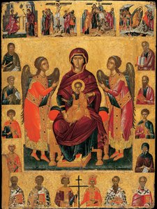 The Virgin and Child Enthroned (Icon)