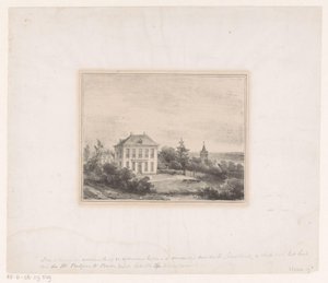 House of Mr. Rutgers in Beek by Andreas Schelfhout