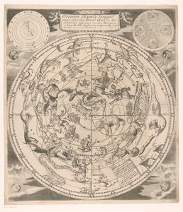 Celestial Map with Northern Constellations