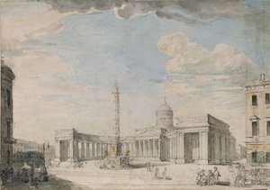 The Kazan Cathedral in Saint Petersburg by Andrei Nikiforovich Voronikhin