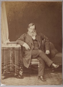 Pavel Melnikov, pseudonym Andrey Pechersky (1818-1883), by Andrei Osipovich Karelin (1837-1906). Albumin Photo