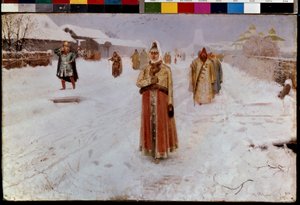 Sunday by Andrei Petrovich Ryabushkin