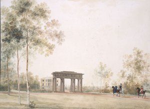 Gateway to the Park in Tsarskoye Selo by Andrei Yefimovich Martynov