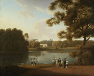View of the Cameron Gallery in Tsarskoye Selo, 1815 by Andrei Yefimovich Martynov