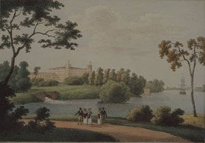 View of the Main Gatchina Palace by Andrei Yefimovich Martynov