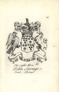 Coat of Arms and Crest of John Savage, 5th Earl of Rivers by Andrew Johnston