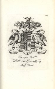 Coat of Arms and Crest of William Greville, 7th Baron Brooke by Andrew Johnston