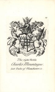 Coat of arms and crest of the right noble Charles Edward Montagu by Andrew Johnston