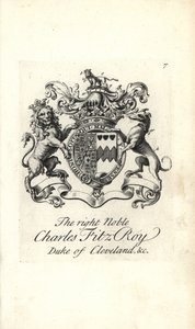 Coat of Arms and Crest of Charles Fitz-Roy, 2nd Duke of Cleveland by Andrew Johnston