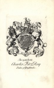 Coat of Arms and Crest of Charles FitzRoy, 2nd Duke of Grafton by Andrew Johnston