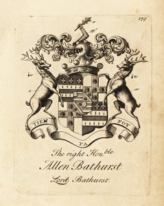 Coat of arms of Allen Bathurst, Lord Bathurst by Andrew Johnston