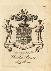 Coat of Arms of Charles Bruce, Lord Bruce, 3rd Earl of Ailesbury, 4th Earl of Elgin