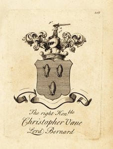 Coat of arms of the Right Honourable Christopher Vane, Lord Bernard by Andrew Johnston