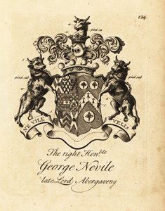 Coat of arms of the Right Honourable George Nevile by Andrew Johnston