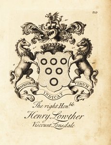 Coat of Arms of Henry Lowther, 3rd Viscount Lonsdale (1694-1751)