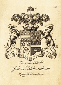Coat of arms of the Right Honourable John Ashburnham, Lord Ashburnham by Andrew Johnston