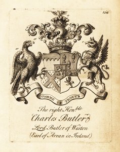 Coat of Arms of Lieutenant-General Charles Butler by Andrew Johnston