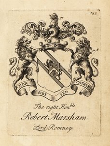 Coat of arms of the Right Honourable Robert Marsham, Lord Romney by Andrew Johnston