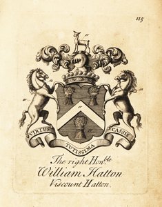 Coat of arms of the Right Honourable William Hatton by Andrew Johnston