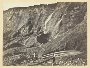 Hydraulic Gold Mining, Near Dutch Flats, California, C. P. R. R. by Andrew Joseph Russell