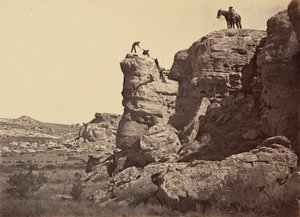 Plate 21. High Bluff, Black Buttes, 1869 by Andrew Joseph Russell