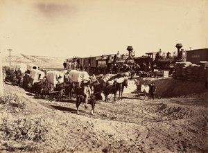 Plate 27. Supply Trains, 1869 by Andrew Joseph Russell