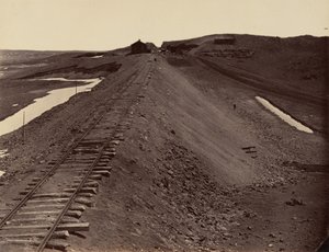 Plate 2. Granite Canyon, from the Water Tank, 1869 by Andrew Joseph Russell