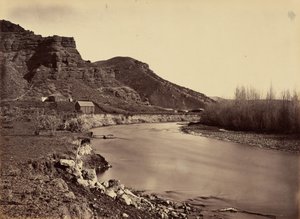 Plate 35. Echo City, Looking Up Weber River, 1869 by Andrew Joseph Russell