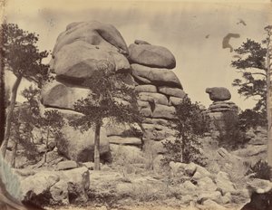 Plate 3. Granite Rock, Near Beaufort Station, 1869 by Andrew Joseph Russell