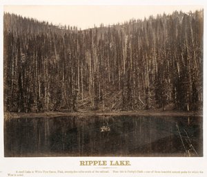 Ripple Lake, White Pine Canyon, Utah, from the Great West Illustrated In a Series of Photographic Views across the Continent Taken along the Line of the Union Pacific Railroad, West from Omaha, Nebraska, by A. J. Russell. Volume I by Andrew Joseph Russell