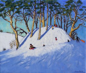 Christmas sledging