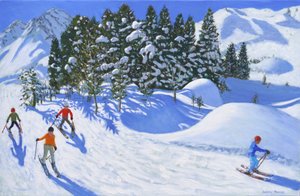 Four Alpine Skiers, 2024 by Andrew Macara