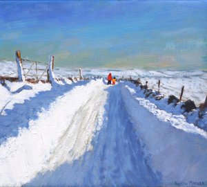 Snowploughed Road, Derbyshire Peak District