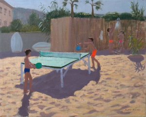 Table tennis, South of France by Andrew Macara