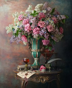 Classic Floral Still Life by Andrey Morozov