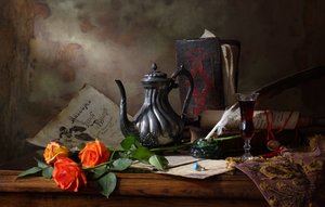 Vintage Desk Still Life by Andrey Morozov