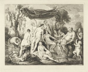 Bathing Diana and Silenus by Andries Lens
