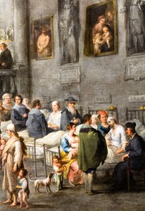 Assisting the Sick, Around 1640 by Andries van & Wael Cornelis de (1592 1667) Eertvelt