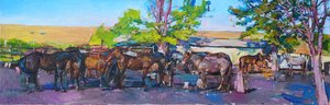 Horses At The Stable