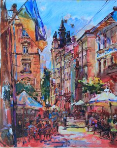 Lively Ukrainian Street