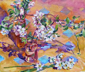 Spring Blossoms And Daffodils