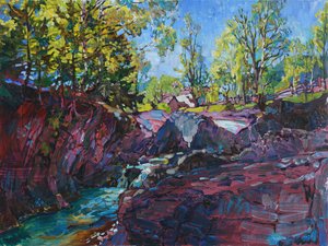 Vibrant River Gorge by Andrii Kutsachenko