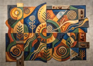 Earthy Organic Patterns by Anete Purina-Purite