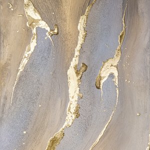 Opulent Golden Fluidity by Anete Purina-Purite