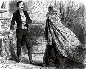 Illustration for Count of Monte Cristo, novel by Alexandre Dumas and Auguste Maquet by Ange Louis (1815 72) Janet