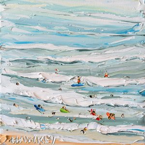 Textured Ocean Swimmers by Angela Hawkey
