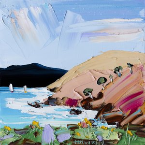 Vibrant Ocean Coast by Angela Hawkey