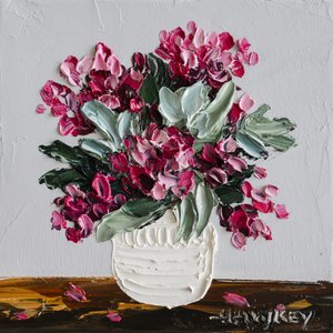 Vibrant Pink Bouquet by Angela Hawkey